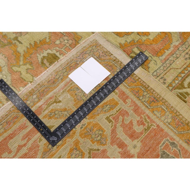 Late 19th Century Turkish Oushak Rug, 11'08 X 16'00 For Sale - Image 9 of 12