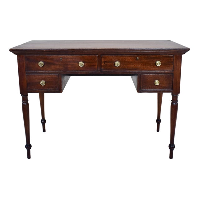 Antique Regency Mahogany Writing Desk For Sale