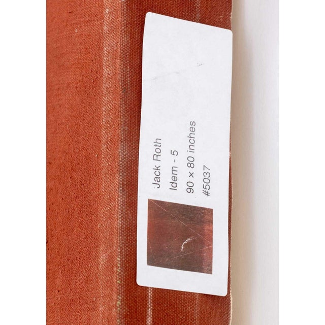Textile Jack Roth "Idem - 5" Acrylic on Canvas, 1982 For Sale - Image 7 of 12