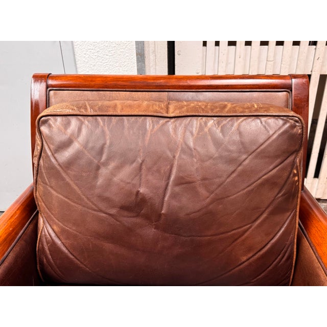 Wood Martha Stewart Signature for Bernhardt Lounge Armchairs, Pair For Sale - Image 7 of 12