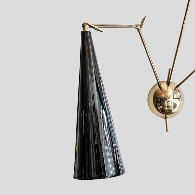 Black Reale Wall Lights by Diego Mardegan, Set of 2 For Sale - Image 8 of 12