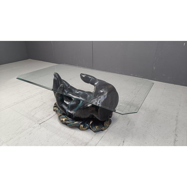 Vintage Hand-Shaped Coffee Table, 1980s For Sale - Image 10 of 12