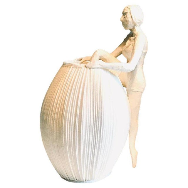 Mademoiselle Out of Her Dress Paper Light Sculpture by Papier À Êtres For Sale - Image 10 of 10