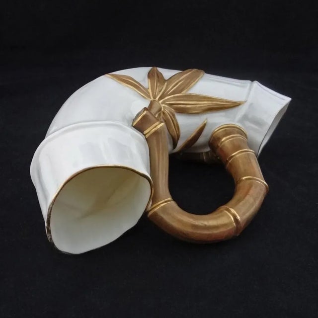 Royal Worcester Antique Royal Worcester Faux Bamboo Double Mouth Vase For Sale - Image 4 of 6