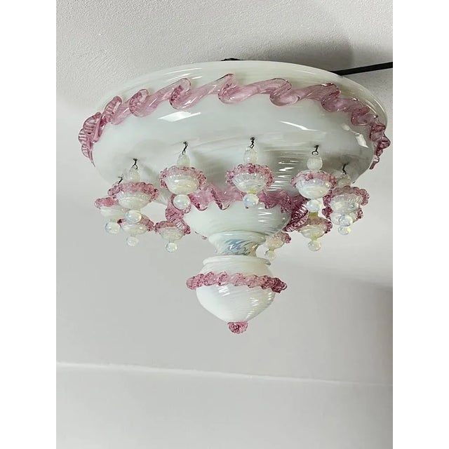 Murano Glass Ceiling Light, Italy, 1970s For Sale - Image 10 of 11