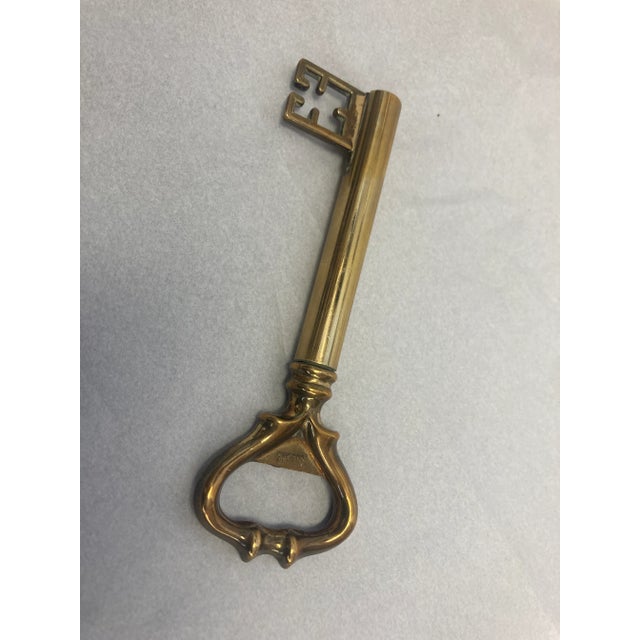 Vintage English Brass Key Bottle Opener For Sale In Naples, FL - Image 6 of 6