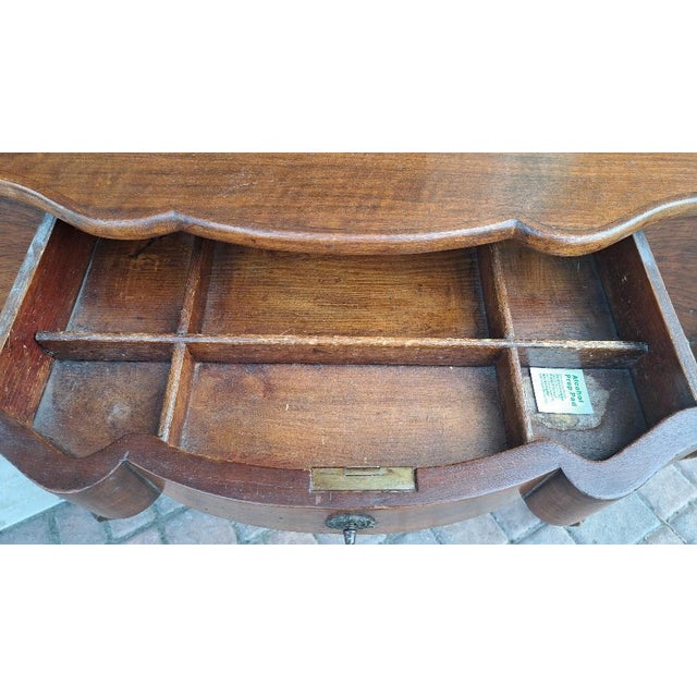 Italian Console Table with Lyre Legs For Sale - Image 6 of 8