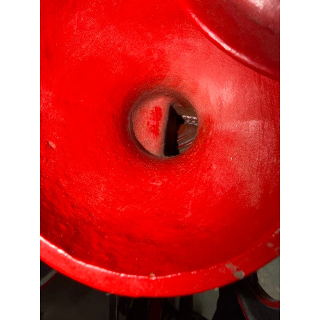 Metal Antique Painted Iron Coles MFG Co. Coffee Grinder For Sale - Image 7 of 8