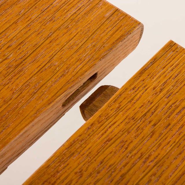 Danish Oak Round Dining Table with One Extension, 1970s For Sale - Image 12 of 13