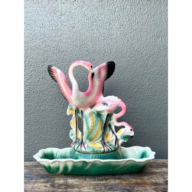 Mid 20th Century Vintage 1950s Lane Glazed Ceramic Light For Sale - Image 5 of 10