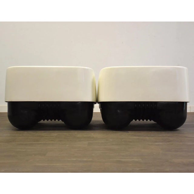 1970s Jonathan Depas & Paolo Lomazzi for Ampaglas Chairs - a Pair For Sale - Image 5 of 8