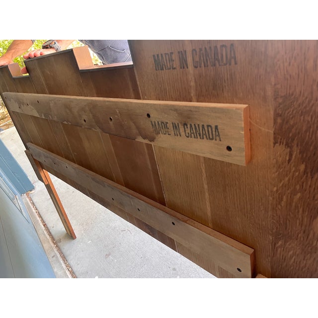 Paul Evans 1970s Tobago Brutalist Walnut Headboard For Sale - Image 4 of 8