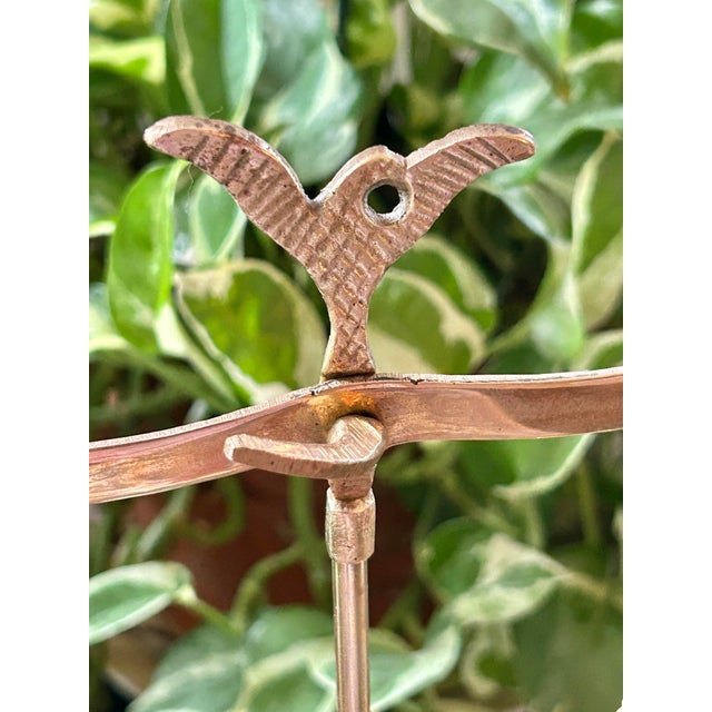 Vintage Petite Brass Balance Scale on Mahogany Base For Sale In New Orleans - Image 6 of 9