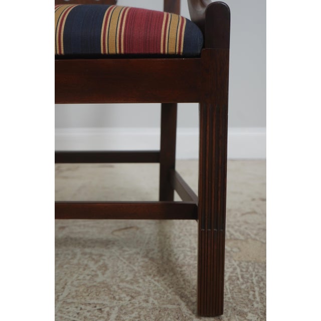 Kittinger Historic Newport Tall Back Mahogany Armchair For Sale - Image 9 of 18