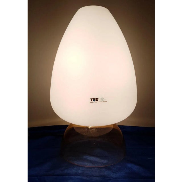 Vintage Murano Glass Table Lamp from Tre, 1980s For Sale - Image 4 of 10