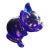 Vintage Westmoreland Cobalt Blue Bulldog Figurine For Sale