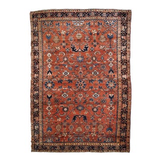 1920s Antique Handmade Persian Hamadan Rug For Sale