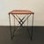 Tan 1940s Custom Industrial Steel and Leather Side Table For Sale - Image 8 of 8