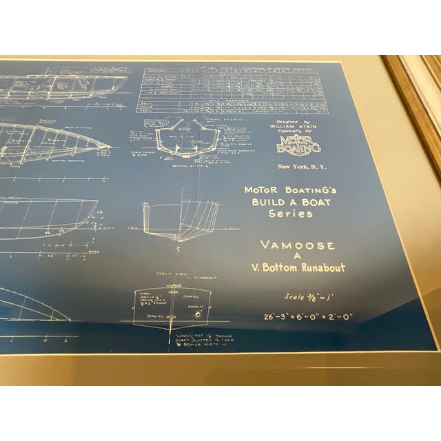 Boat Blueprint of the Runabout Vamoose For Sale In Boston - Image 6 of 9