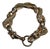 Vintage Hand-Carved Rose Gold Toned Dragon Bracelet For Sale