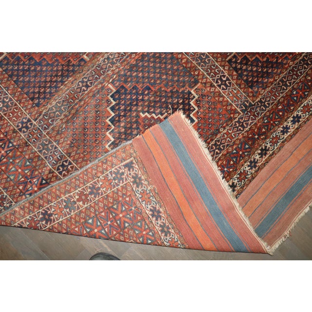 Textile Late 19th Century Zabihi Collection Rare Corridor Size Turkeman Ersari Rug - 6'2" x 21'3" For Sale - Image 7 of 10