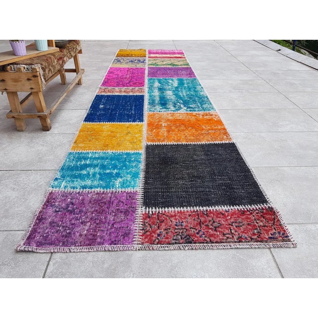 Turkish Home Living Vintage Runner Carpet For Sale - Image 3 of 10