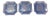1970s Traditional Blue French Portiex Art Glass Plates - Set of 3 For Sale