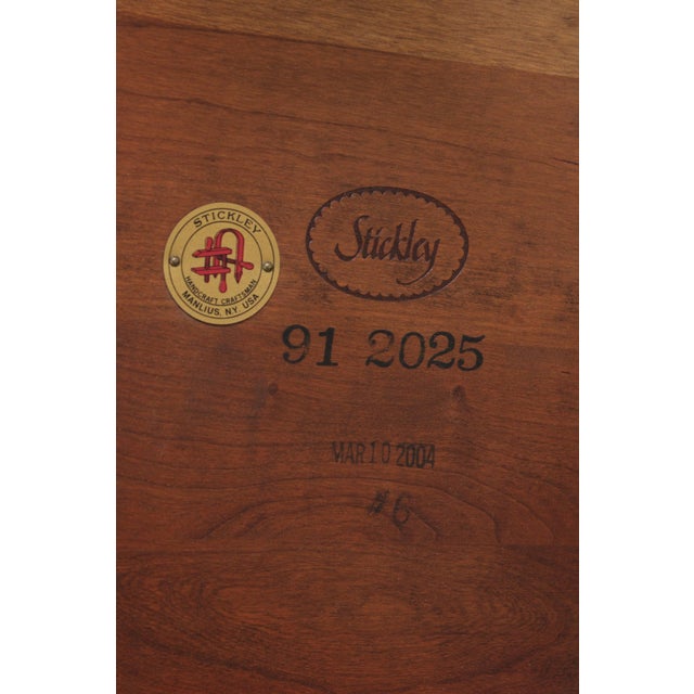 Stickley Round Cherry End Table For Sale - Image 12 of 13