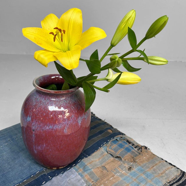 Ceramic Vintage Ikebana Vase by Noma Gazan, 1970s For Sale - Image 7 of 11