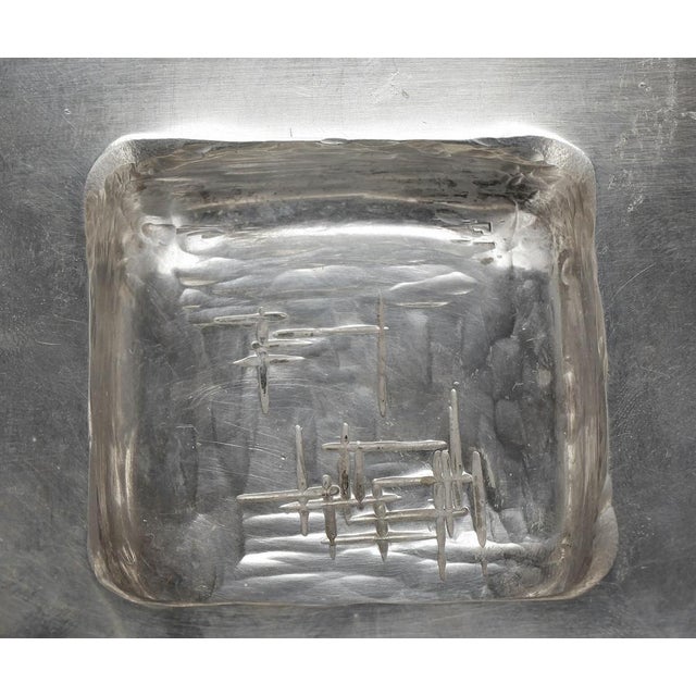 Modern Swedish Cendrier in Silver by Rey Urban in Silver, 1970s For Sale - Image 3 of 5