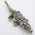 Metal Vintage Handmade Silver Crocodile Alligator Figurine with Tilting Head, 1970s For Sale - Image 7 of 14