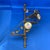 Pair of Gilded Metal Spiral Staircase Wall-Mounted Shelves - 1970's For Sale - Image 4 of 12