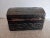 Italian Cherub and Angel Italy Antique Black Leather Dometop Box For Sale - Image 3 of 6