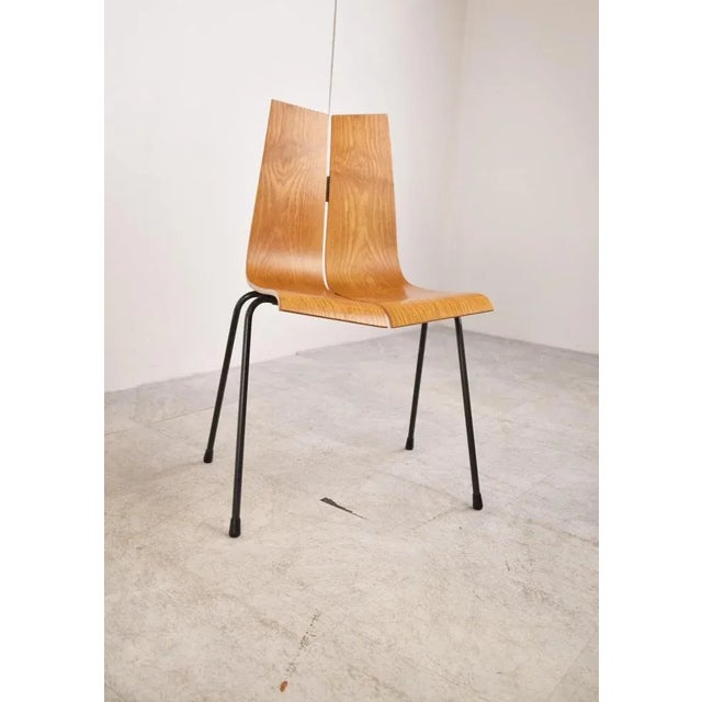 GA Chairs attributed to Hans Bellmann for Horgen Glarus, 1950s, Set of 4 For Sale - Image 10 of 13