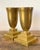 Vintage Brass Pedestal Urns - A Pair For Sale - Image 12 of 12