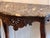 19th Century Walnut Console With Serpentine Marble Top For Sale - Image 6 of 10