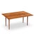 Jens Risom Mid Century Walnut Flip Top Console Dining Table For Sale - Image 9 of 10