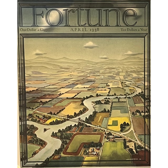 Art Deco Fortune Magazine Cover April 1938 - Framed For Sale - Image 4 of 7