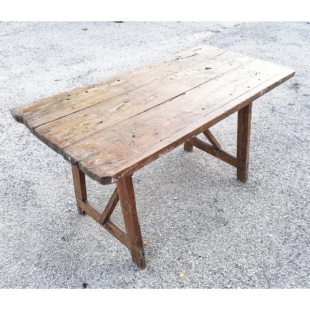 Rustic Wooden Table, 1900s For Sale - Image 11 of 18
