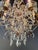Vintage Venetian Style Crystal Chandelier With Purple and Amber Crystals For Sale - Image 6 of 8