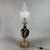 Antique French Table Lamp in Porcelain, Brass and Satin Glass For Sale - Image 5 of 15