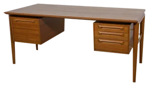 Mid-Century Teak Desk by IB Kofod-Larsen for Seffle Möbelfabrik, Sweden, 1950s