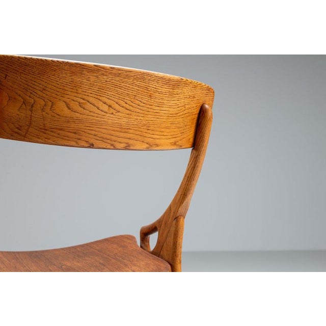 Dining Chairs in Teak by Arne Hovmand Olsen for Mogens Kold, Denmark, 1959, Set of 4 For Sale - Image 16 of 17