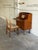 Wood Teak Brown Vanity Desk Secretary Bureau Combo Storage Cabinet Denmark 1960s For Sale - Image 7 of 10