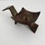 MCM made in Japan heavy vast iron pillar candle holder with interesting texture and sculptural shape. A mix of angular...