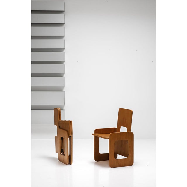 Brown La Prora Chairs from Anonima, Set of 2 For Sale - Image 8 of 9
