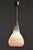 Mid-Century Czech Chromed Steel and Milk Glass Pendant Light, 1960s For Sale - Image 10 of 12