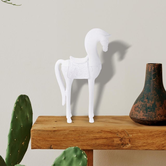 Contemporary Persian Stead in Polyresin For Sale - Image 3 of 11