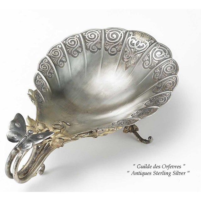 1869 Sterling Partly Gilt Shell, Offerret by Empress Eugénie Wife of Napoleon III to the Khedive of Egypt For Sale - Image 4 of 8