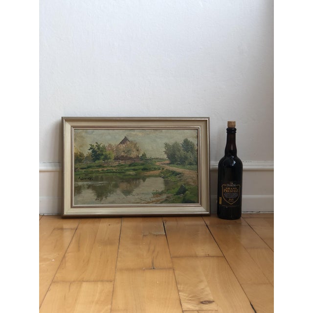 Countryside Cottage, 1920s, Oil Painting on Panel, Framed For Sale - Image 9 of 13